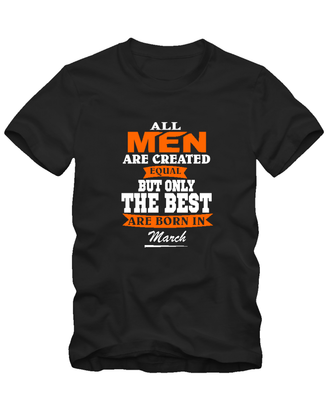 All men march